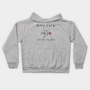 Valentines Day Cupid Quote | Keep Calm And Get Your Cupid On Kids Hoodie